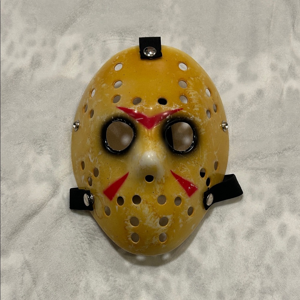Kid’s Hockey Mask with Red Accents